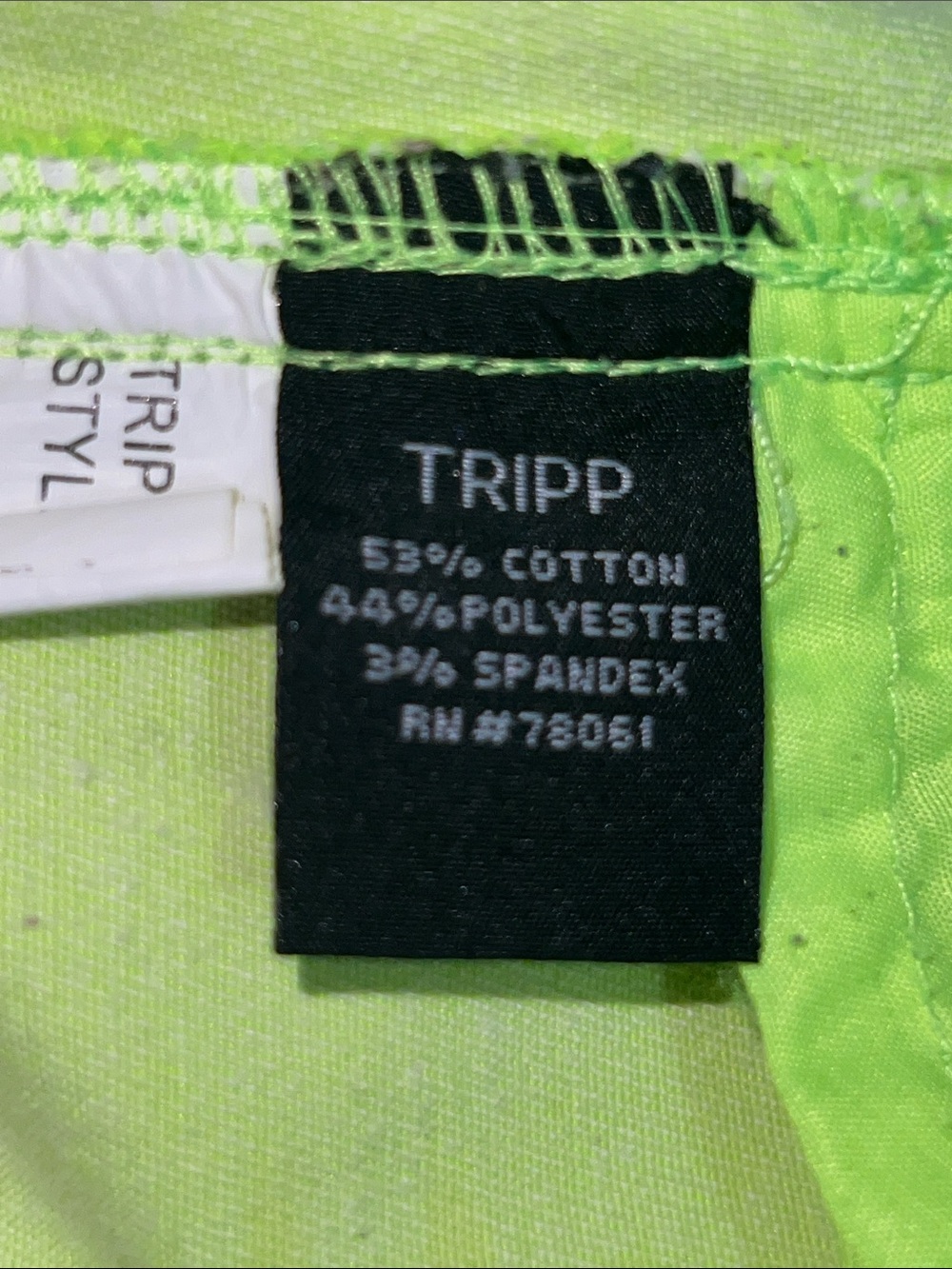 Tripp NYC Neon Lime Skinny Jeans - Picture 6 of 8